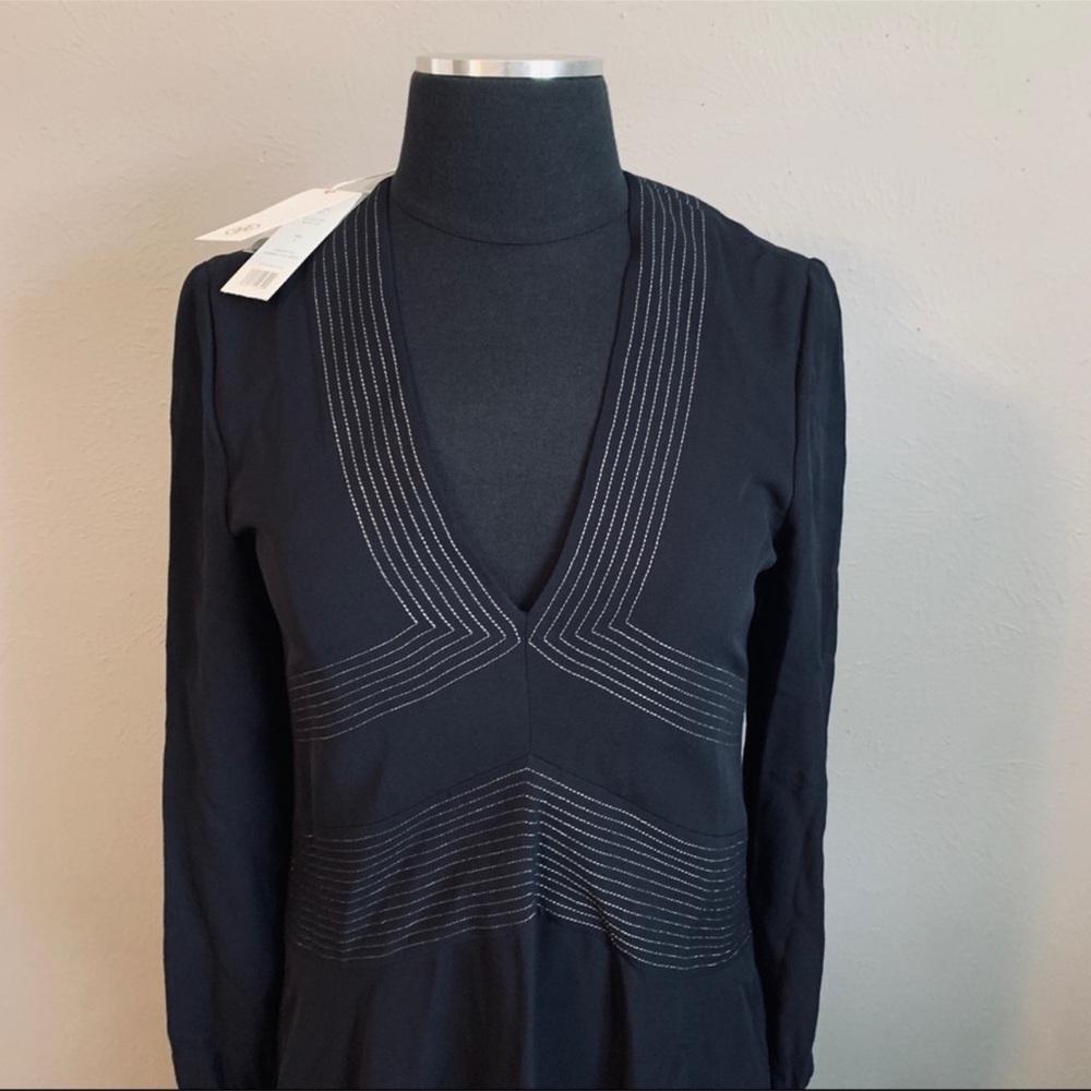 Tory Burch Verenne Embroidered Silk Tunic Dress Size 2 - Picture 4 of 7